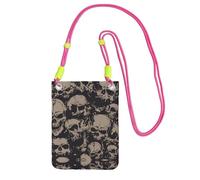 KAPPTYY Cool Retro Skull Graphics Printing Fashion Cell Phone Bag Universal Outdoor Phone Pouch Case Gadget Pocket Convient à n'importe quel téléphone