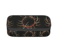 KAPPTYY Crown of Thorns Trousse à crayons originale de grande capacité pour adultes, Noir , Taille unique, Organiseur de sac
