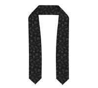 KAPPTYY Écharpe de remise de diplôme imprimée Afternoon Tea - Écharpe d'honneur en satin de qualité supérieure pour robes de remise de diplôme - Accessoire de cérémonie confortable et léger, Aplati