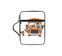 KAPPTYY Étui léger pour la Bible avec emplacements pour stylos et poches zippées, sac de rangement portable pour ordinateur portable et tablette