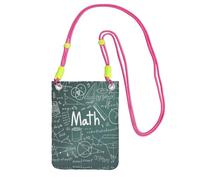 KAPPTYY Étui universel pour téléphone portable avec impression de mots pour leçon de mathématiques, pochette pour téléphone portable, pochette gadget adaptée à n'importe quel téléphone