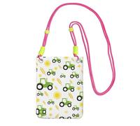 KAPPTYY Étui universel pour téléphone portable avec impression de tracteur agricole - Convient pour n'importe quel téléphone, Fuchsia, Taille unique