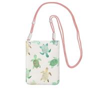 KAPPTYY Étui universel pour téléphone portable imprimé tortue pour l'extérieur, convient à n'importe quel téléphone, rose