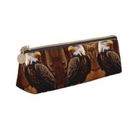 KAPPTYY Flying Eagle Trousse à crayons à grande ouverture, légère et spacieuse avec fermeture éclair, blanc, Taille unique, Organiseur de sac