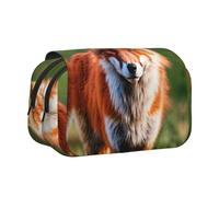 KAPPTYY Fox Printing Trousse à crayons pour crayons, boîte de rangement pratique pour stylos aquarelle ou marqueurs, Noir , Taille unique, Organiseur de sac