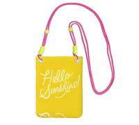 KAPPTYY Goodlooking Étui universel pour téléphone portable Motif Hello Sunshine Compatible avec n'importe quel téléphone, Fuchsia, Taille unique