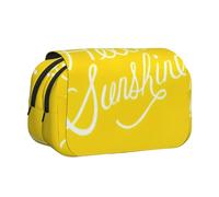 KAPPTYY Goodlooking Trousse à crayons Hello Sunshine pour crayons, boîte de rangement pratique pour stylos aquarelle ou marqueurs, Noir , Taille unique, Organiseur de sac