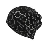KAPPTYY Guêtres d'hiver 3D abstraites scientifiques chimie illustration 3D cache-cou cache-cou pour homme/femme bonnet avec écharpe et masque noir