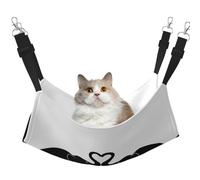 KAPPTYY Hamac double face avec sangles réglables et crochets en métal Motif vieux éléphant et jeune éléphant