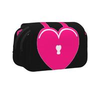KAPPTYY Just Married Trousse à crayons pour crayons, boîte de rangement pratique pour stylos aquarelle ou marqueurs, Noir , Taille unique, Organiseur de sac