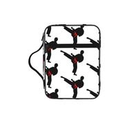 KAPPTYY Karate Boy Vector Ceinture de couleur changeante légère avec emplacements pour stylos et poches à fermeture éclair Sac de rangement portable pour ordinateur portable et tablette