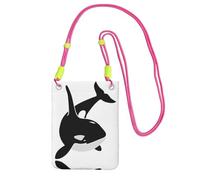 KAPPTYY Killer Whale Dauphin Ocean Impression Mode Téléphone Portable Sac Universel Extérieur Téléphone Pochette Gadget Poche Convient à Tout Téléphone