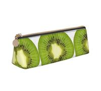 KAPPTYY Kiwi Slice Trousse à crayons à grande ouverture, légère et spacieuse avec fermeture éclair, blanc, Taille unique, Organiseur de sac