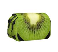 KAPPTYY Kiwi Trousse à crayons avec impression tranche pour crayons, boîte de rangement pratique pour stylos aquarelle ou marqueurs, Noir , Taille unique, Organiseur de sac