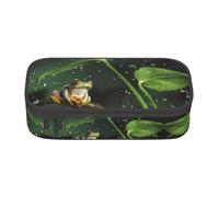 KAPPTYY Peace Tree Frog Trousse à crayons originale haute capacité pour adultes, Noir , Taille unique, Organiseur de sac