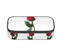 KAPPTYY Red Rose Psd Trousse à crayons originale haute capacité pour adultes, Noir , Taille unique, Organiseur de sac