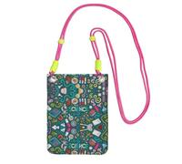 KAPPTYY Sac universel pour téléphone portable avec impression sur le thème de la science de dessin animé, convient à n'importe quel téléphone