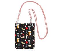 KAPPTYY Sac universel pour téléphone portable avec motif imprimé de médecine de dessin animé pour l'extérieur, convient à n'importe quel téléphone