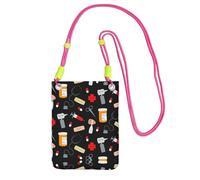 KAPPTYY Sac universel pour téléphone portable avec motif imprimé de médecine de dessin animé pour l'extérieur, convient à n'importe quel téléphone