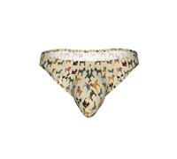 KAPPTYY Slip de bikini confortable imprimé chiens de chasse rétro moderne extensible polyester sous-vêtements respirant soutien pour homme, Noir , M