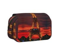 KAPPTYY Tower Paris Trousse à crayons pour crayons, boîte de rangement pratique pour stylos aquarelle ou marqueurs, Noir , Taille unique, Organiseur de sac