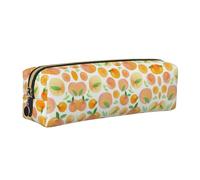 KAPPTYY Trousse à crayons en cuir avec fermeture éclair, jolie pochette à stylos pour garçons et filles, fournitures de rentrée scolaire, doré, Taille unique, Trousse de maquillage