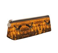 KAPPTYY Trousse à crayons Loon Nature Bird School à large ouverture, légère et spacieuse avec fermeture éclair, blanc, Taille unique, Organiseur de sac