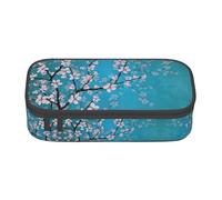 KAPPTYY Trousse à crayons originale de grande capacité avec fleurs de cerisier japonaises - Organiseur portable et esthétique pour adultes, Noir , Taille unique, Organiseur de sac
