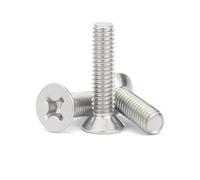 KAPQIN Lot de 10/20 vis cruciformes à tête fraisée cruciforme M5/M6, boulons Allen en Acier Inoxydable(10mm,M5 (20pcs))