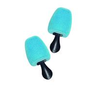 Kaps Arbres à Chaussures Carrés en Mousse Avec Poignée de, Embauchoir en Mousse Pour Chaussures à Bout Carré, Shaper à Bout Bouffant en Velours Avec Formule Hygiénique (Bleu clair)