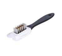 Kaps Brosse de Qualité pour Nettoyer Les Chaussures, Brosse Multifonction à 4 Côtés pour Le Nubuck et Le Daim