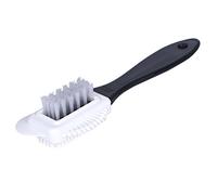 Kaps Brosse de Qualité pour Nettoyer Les Chaussures, Brosse Multifonction à 4 Côtés pour Le Nubuck et Le Daim, Poils en Nylon