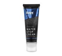 Kaps Crème de Chaussure Imperméabilisante de Qualité pour Bottes en Cuir Lisse, Alimentation avec Applicateur de Cire Naturelle et Éponge, Arrêt D'eau, Plusieurs Couleurs (118 - Noir)