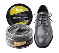 Kaps Crème Délicate - Crème De Cirage Cuir Naturel Et Synthé - Soin Chaussures Professionnel - Soin Intensif Du Cuir Et Nourrissant- Pot Verre 50ml - Plusieurs Couleurs (114 - Gris Clair)