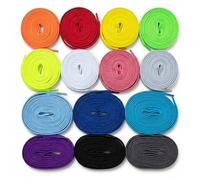 Kaps Ensemble de lacets plusieurs couleurs - 14 paires de lacets colorés pour baskets et baskets - Ensemble de lacets amusants et brillants pour sneaker Fabriqué en Europe (120 cm - 47 inch)