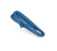 Kaps Lacets ronds cirés, lacets 100% coton naturel, lacets élégants pour chaussures habillées et décontractées, fabriqués en Europe (75 cm - 29 pouces - 4 à 5 paires d'oeillets / 52 - Bleu)