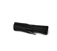 Kaps Lacets ronds, lacets durables 100% coton de haute qualité, fabriqués en Europe, 1 paire, plusieurs couleurs et longueurs (100 cm - 5 à 7 paires d'oeillets / 91 - noir)