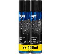 Kaps Nano Protecteur, Lot de 2 x 400 ml, Vaporisateur de Protection Imperméable pour Chaussures en Cuir, Nubuck, Daim, Textiles et Matériaux TEX, Anti-Humidité et Anti-Salissures