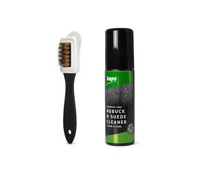 Kaps Nettoyant pour Bottes en Cuir Nubuck et Daim avec Capuchon Applicateur et Brosse à Chaussures à 4 Côtés; Shampoing Détachant pour Toutes les Couleurs de Baskets, Chaussures - 75 ml (2.53 fl. Oz)