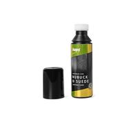 KAPS Rénovateur Daim & Velours - Liquide Soin Chaussures cuir - Ravive le Daim - Nubuck - Suede - Velours et Toutes les textiles en Cuir - Plusieur Couleurs - 75ml, 118 - Noir