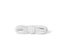 Kaps Round Thick Laces, 5-6mm de diamètre, lacets de chaussures durables 100% coton pour chaussures de sport, fabriqués en Europe, 1 paire (200 cm - 78 inch - 10 à 14 paires d'oeillets/ 01 - Blanc)