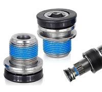 KAPSING Boulons de Bras de manivelle de vélo 2 pièces avec Bague d'étanchéité, boulons de Support inférieur M15 avec Frein-Filet compatibles avec vélo électrique Bosch