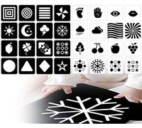 KAPSING Cartes de contraste pour bébé, jouets pour bébé 0 3 6 mois, cartes de stimulation visuelle, cartes visuelles à fort contraste pour nouveau-né, 18pcs 36 pages de cartes de contraste Flashcard