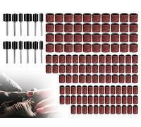 KAPSING Kit de 132 pièces de douilles abrasives pour les outils de meulage dremel avec boîte gratuite, kit de douilles abrasives, accessoires pour les outils électriques dremel.