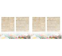 KAPSING Lot de 400 Lettres en Bois, Lettres de l'alphabet, Puzzle de Scrabble, Lettres de A à Z, pour la décoration de la Maison, des fêtes et des Mariages