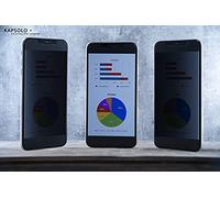 KAPSOLO Écran de confidentialité adhésif à 4 Angles pour Archos 70 Copper