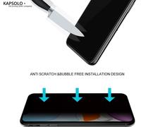 KAPSOLO Verre de protection de l'intimité Apple iPhone 13 MINI KAPSOLO Verre de protection de l'intimité, protection intégrale de l'écran avec bords arrondis, verre trempé, verre de protection 3D (KAP