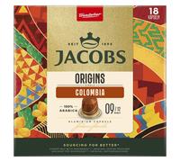 Kapsułki Jacobs Origins Colombia, intensywność 9 - 18 sztuk, 100% Arabica, do ek