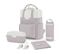 Kapten & Son Bergen Set sac à dos à langer 4 pièces compartiment ordinateur portable gris