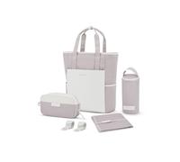 Kapten & Son Lindby Diaper Muted Clay Sac à dos 2 en 1 avec fixation pour poussette et valise, avec trousse de toilette, matelas à langer et porte-bouteille isotherme 20 l